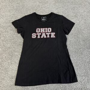Ohio State Buckeyes Shirt Womens M Black NCAA Football Campus Couture Graphic